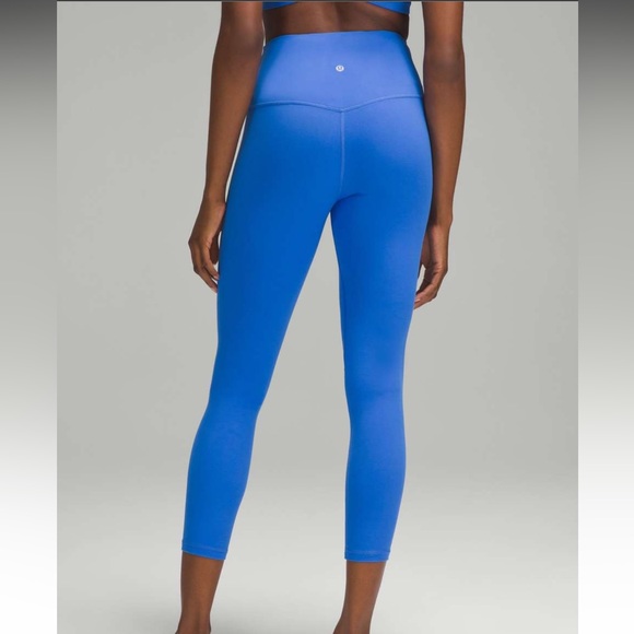 NWT Pipe Dream Blue Lululemon Align High Rise Zip Front 25”/ Size 12💙 - Picture 6 of 8